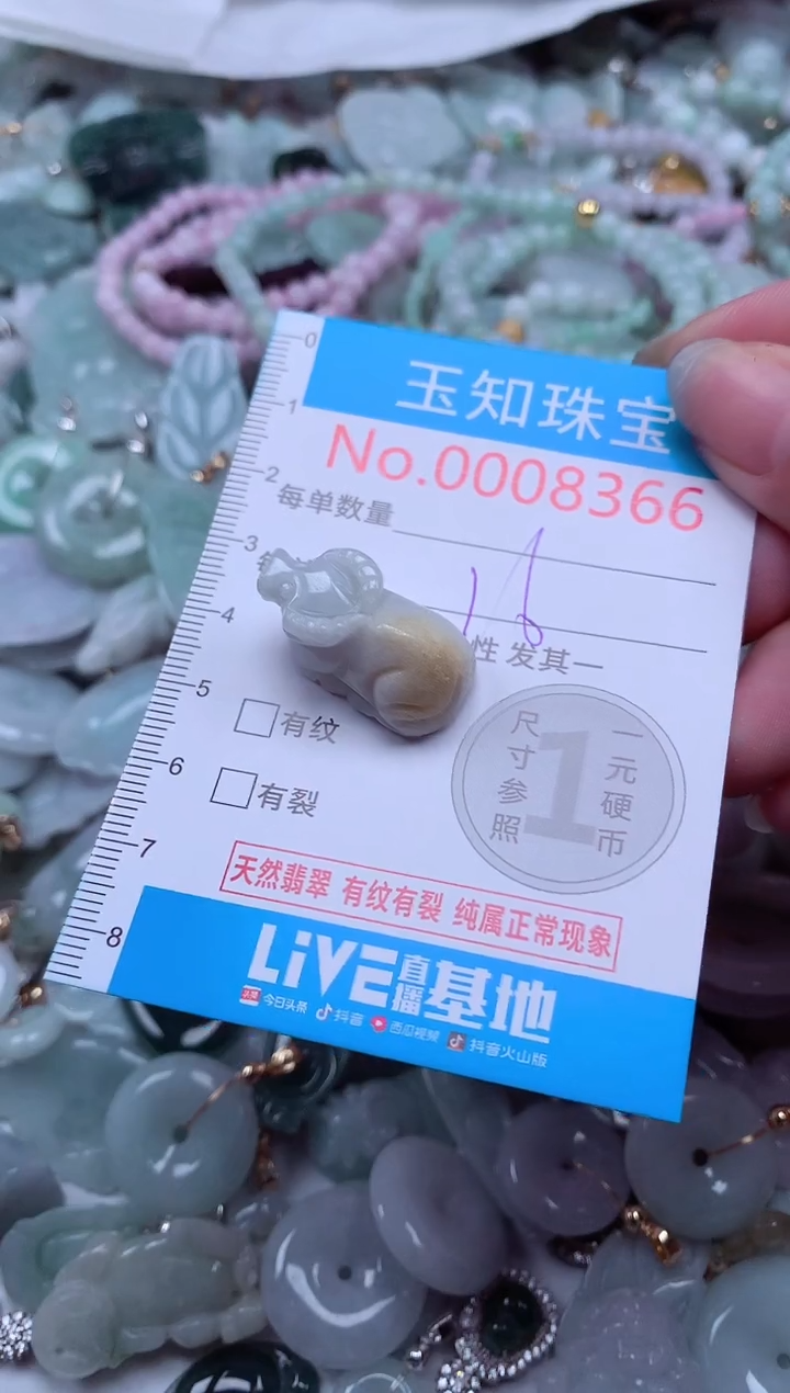 翡翠未镶嵌吊坠(不含链)8366