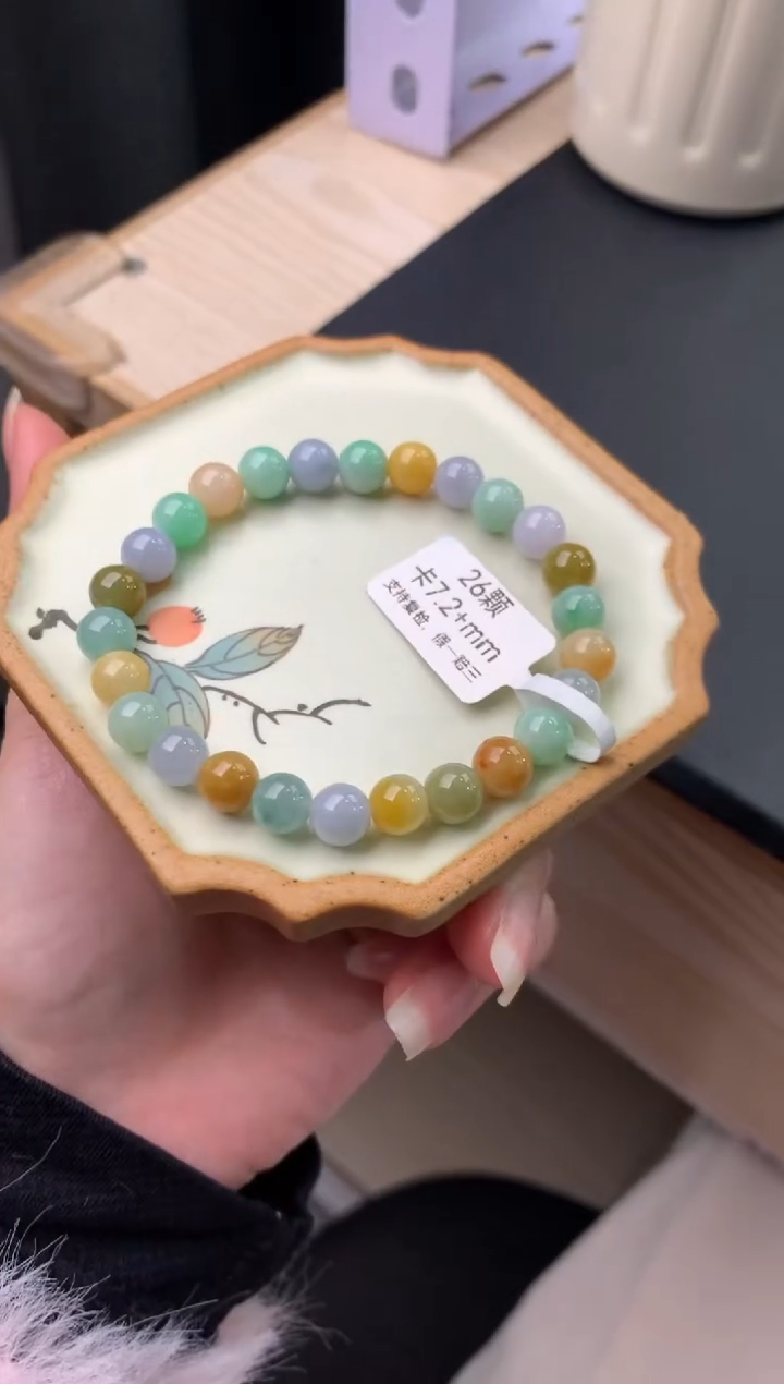 【闪购商品】翡翠手链未镶嵌天然翡翠手串702