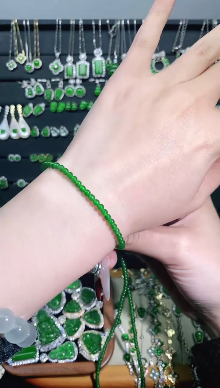 【闪购商品】翡翠手链银S925镶嵌多样性