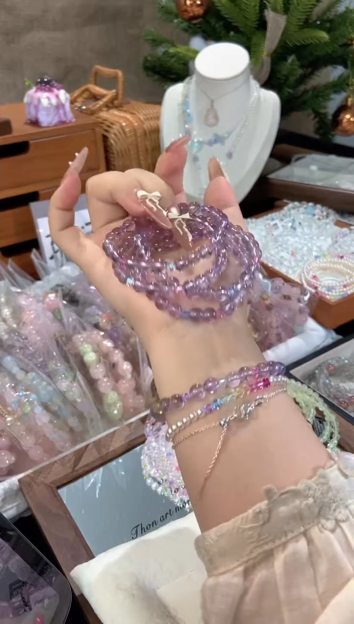 未镶嵌手串水晶孤品捡漏均匀瑕疵介意勿拍