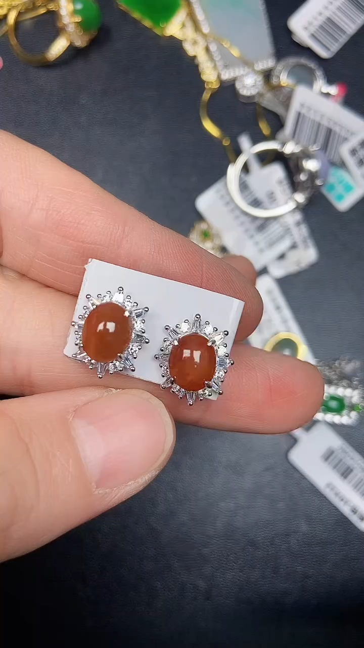 银S925镶嵌戒指翡翠2380