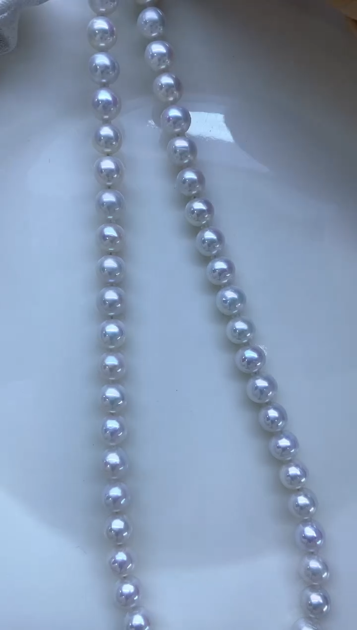 【闪购商品】淡水珍珠项链银S925镶嵌8