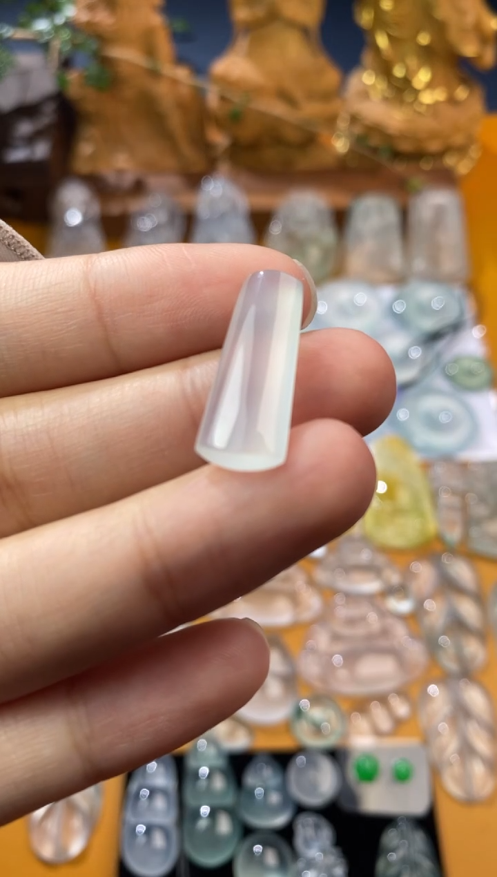 【闪购商品】定制翡翠未镶嵌无事柱22.7*8.5*3.8