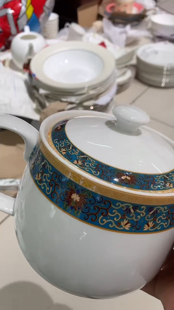 壶1个隆达骨质瓷