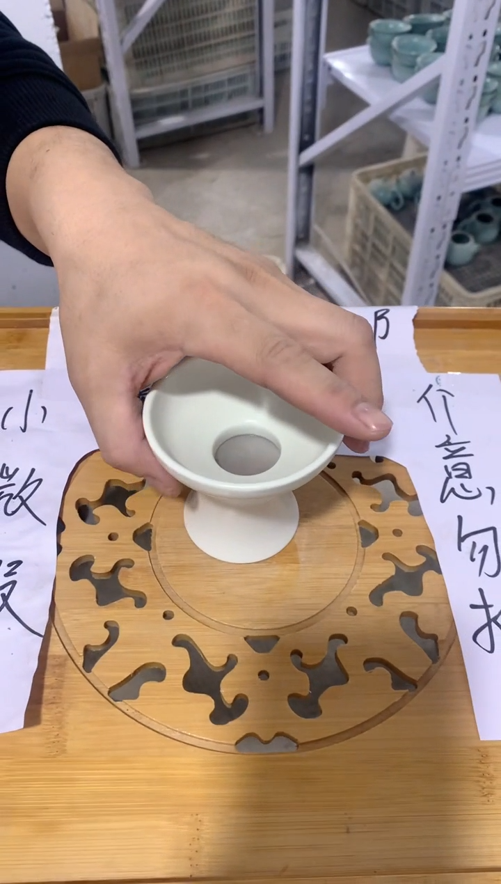 【闪购商品】陶瓷茶杯汝窑壶办公杯三才盖碗（轻轻微瑕）