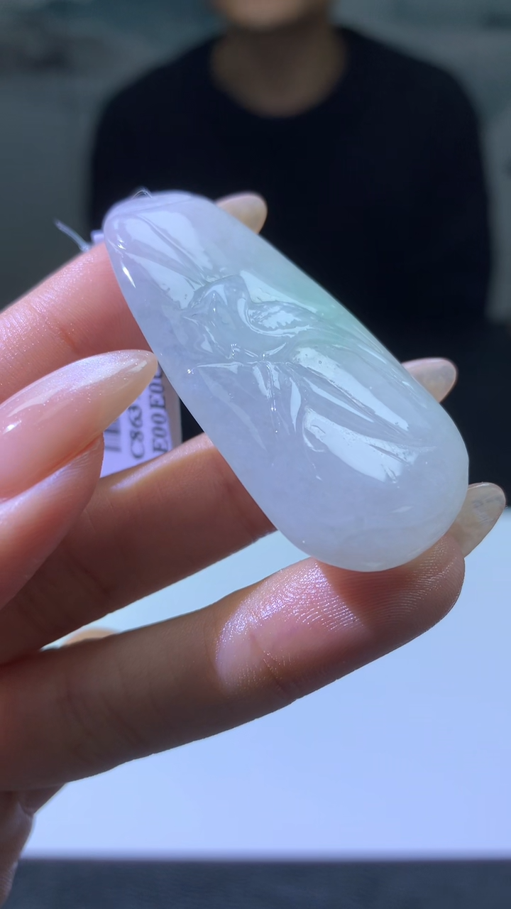 【闪购商品】定制翡翠未镶嵌003ee-毛货喜上眉梢7