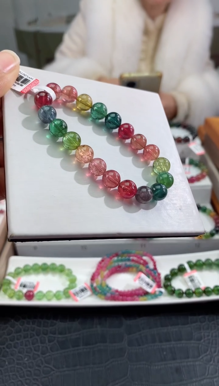 【闪购商品】碧玺手串未镶嵌多样性发一条
