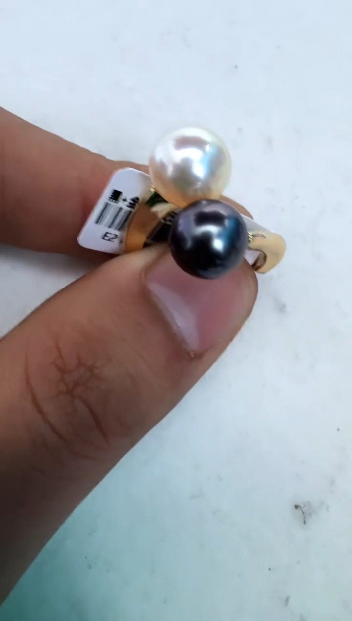 【闪购商品】海水珍珠戒指银S925镶嵌戒指