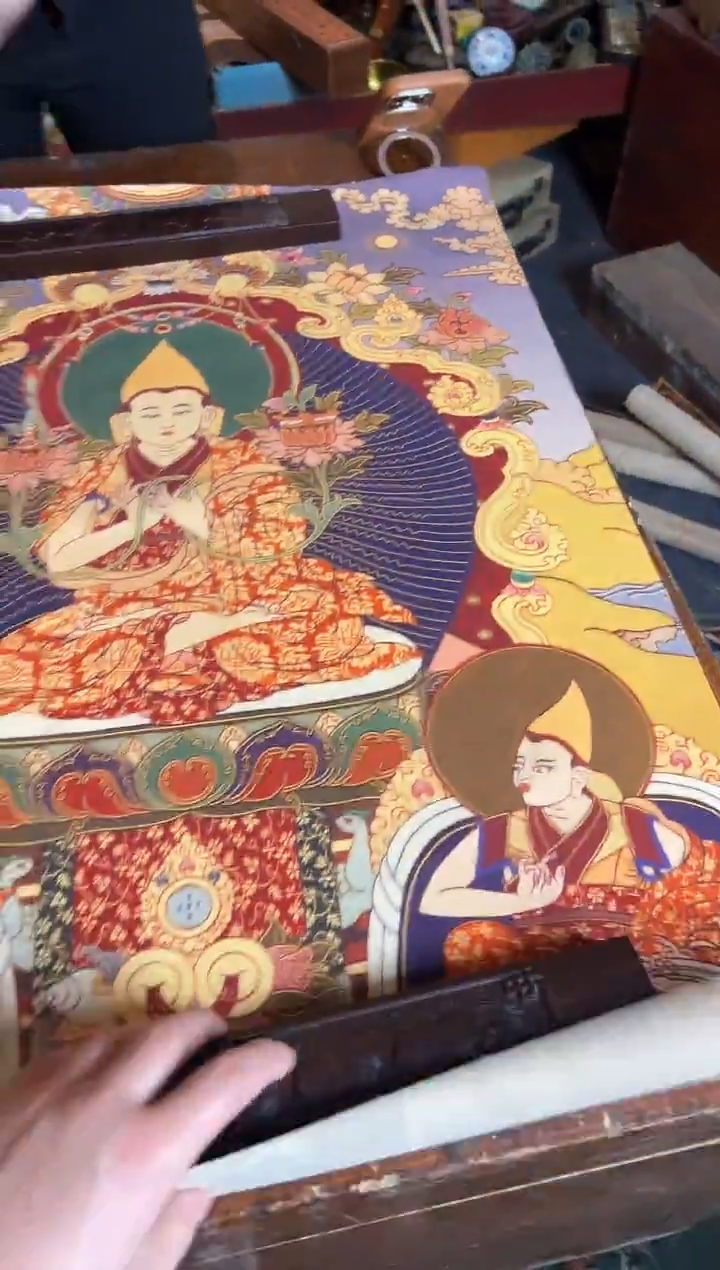 卷轴画手绘唐卡086