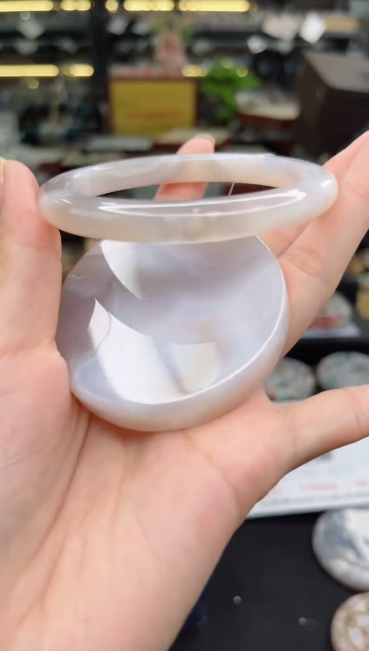 【闪购商品】石英质玉手镯未镶嵌60圈口（赠品镯心）14562565