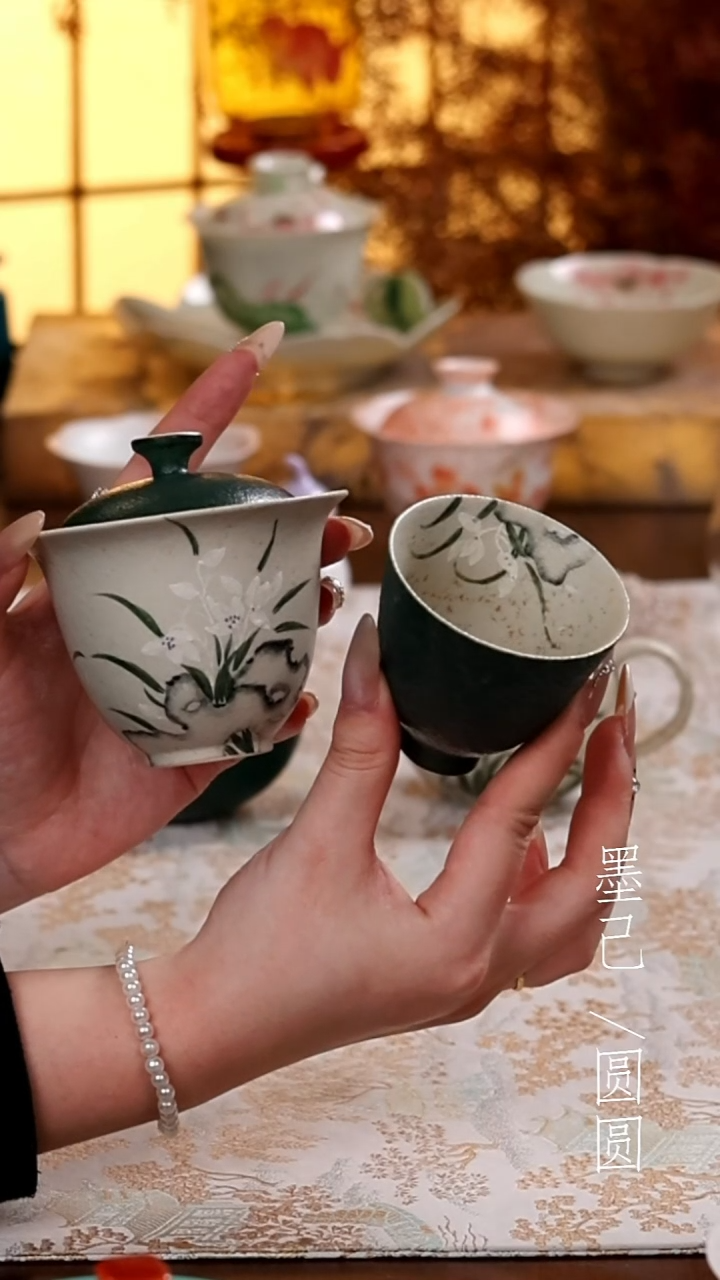 盖碗+茶杯             