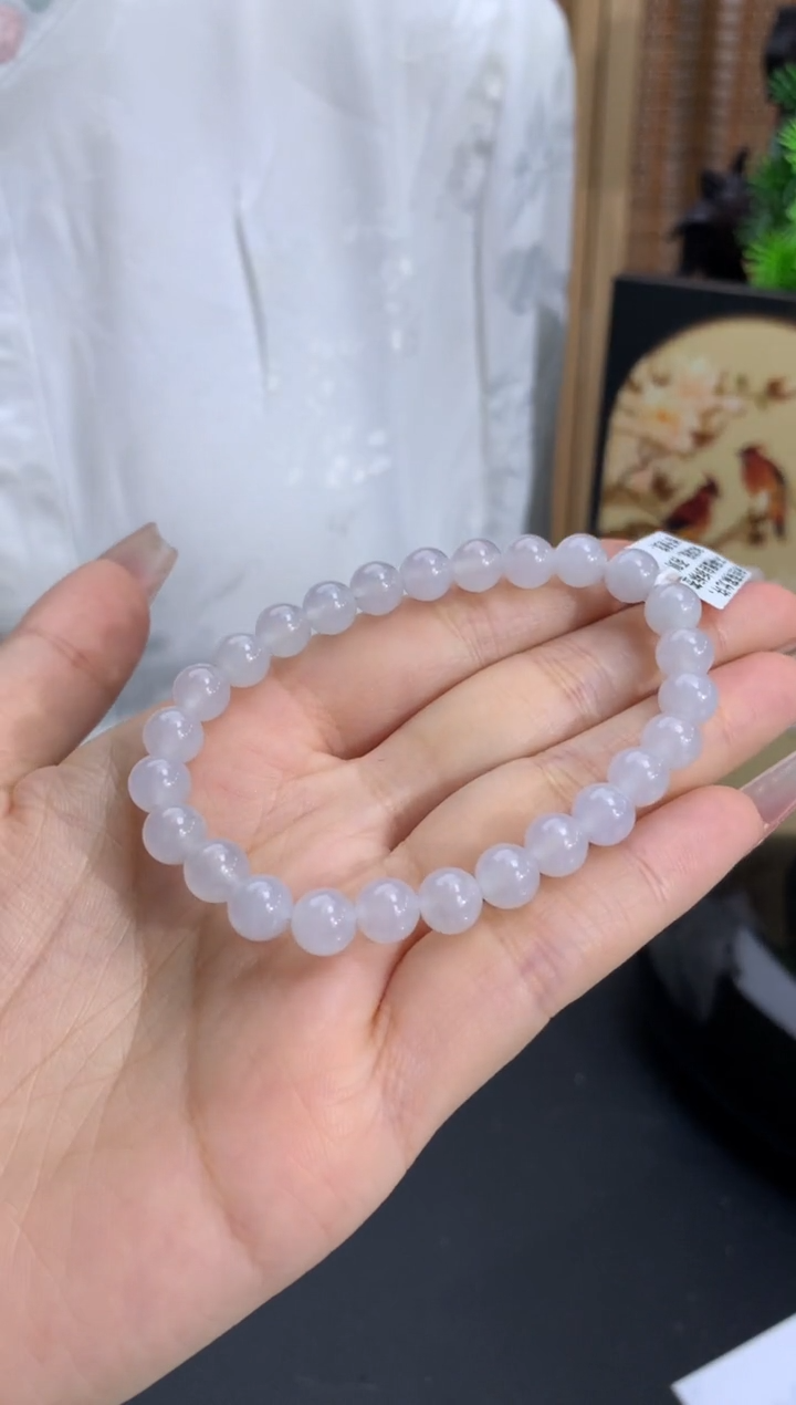 【闪购商品】翡翠手链未镶嵌卡6.9mm