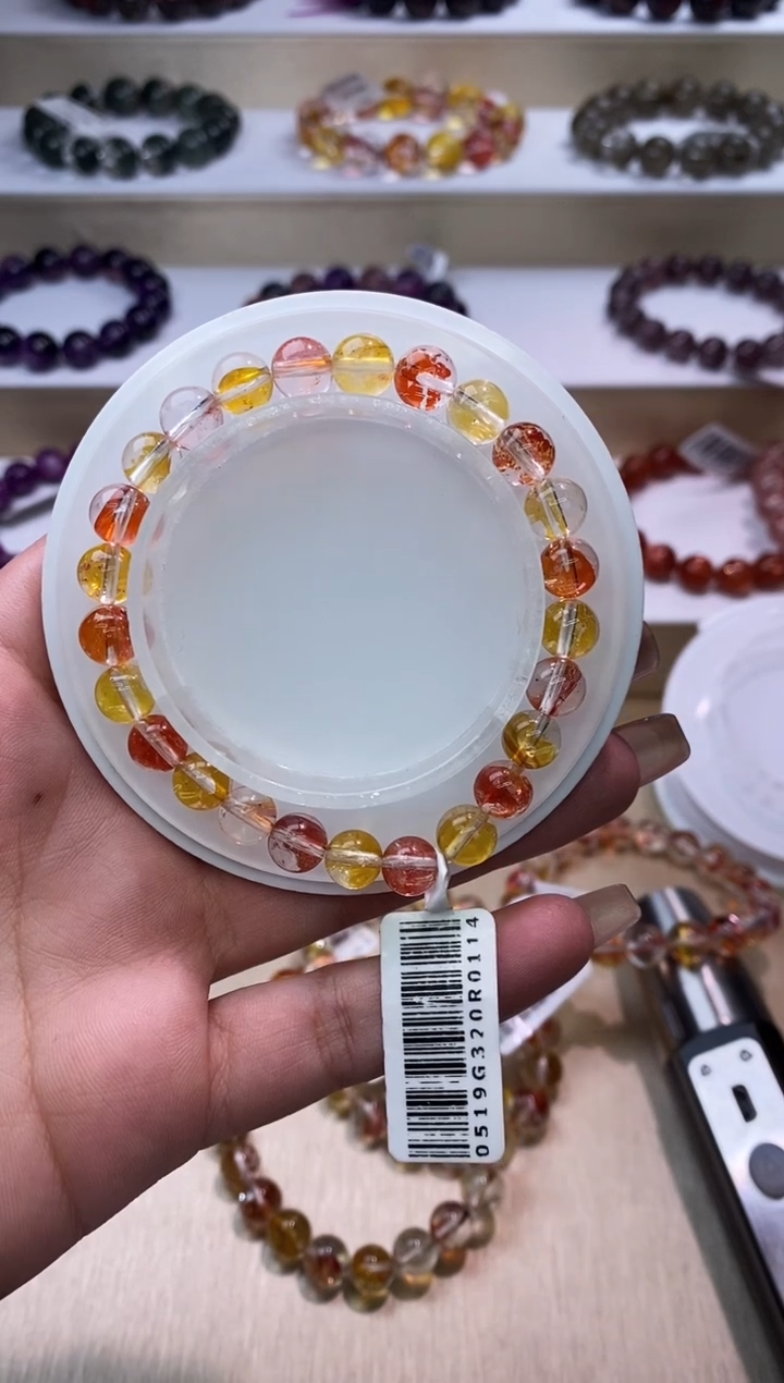 【闪购商品】水晶手链未镶嵌锦鲤胶花7m+