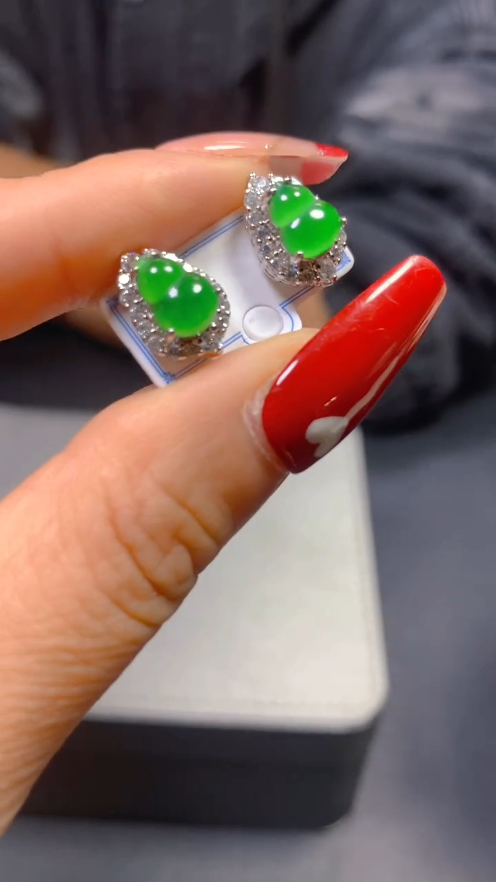 【闪购商品】翡翠耳饰未镶嵌0095512794多样性发一