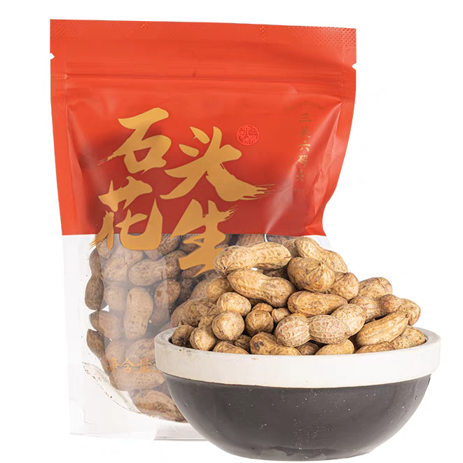 【保质期至2025-06-13】三关六码头石头花生220g*4