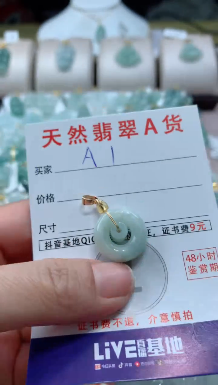 【闪购商品】翡翠颈饰未镶嵌天然A货翡翠挂件