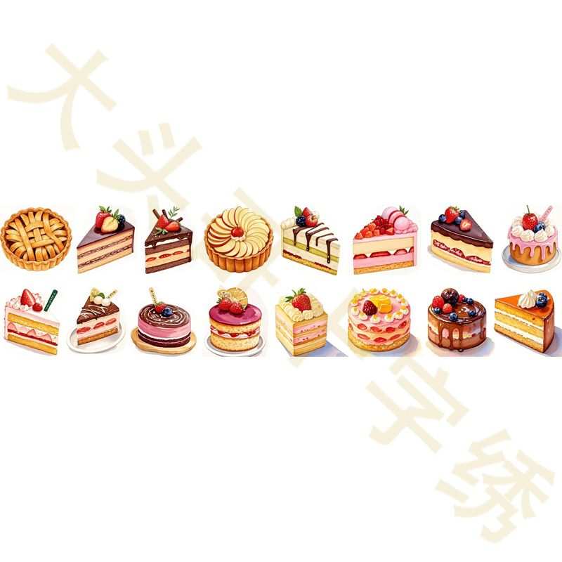 【CZ20162-甜点小蛋糕 异形长窄针吸】十字绣2025新款针吸