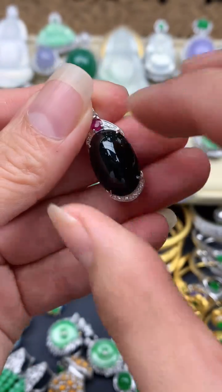 【闪购商品】翡翠颈饰18K金镶嵌440-中国好珍宝