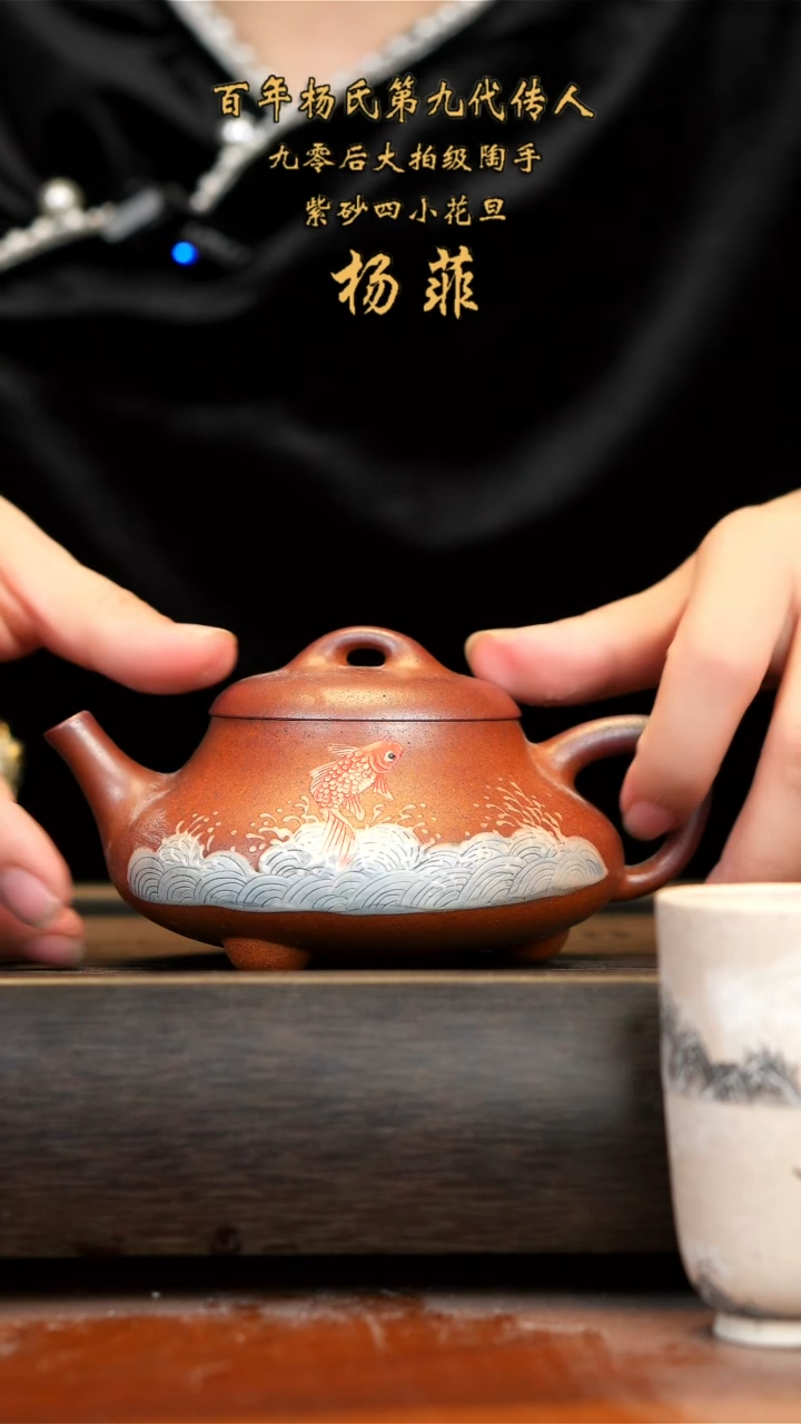 【闪购商品】紫砂茶壶宜兴紫砂杨菲柴烧石瓢