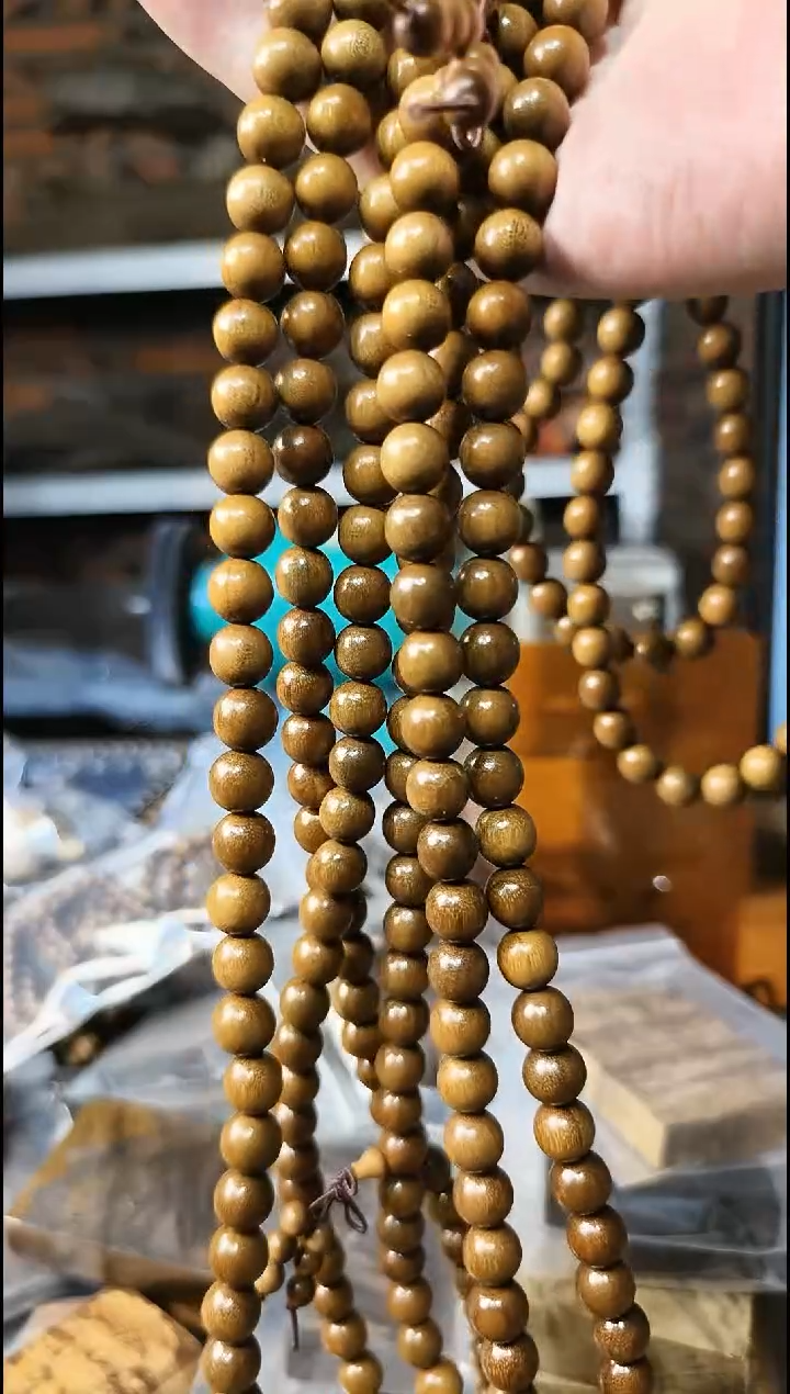 楠木（金丝楠）手串/手链1.0阴沉黄多圈108