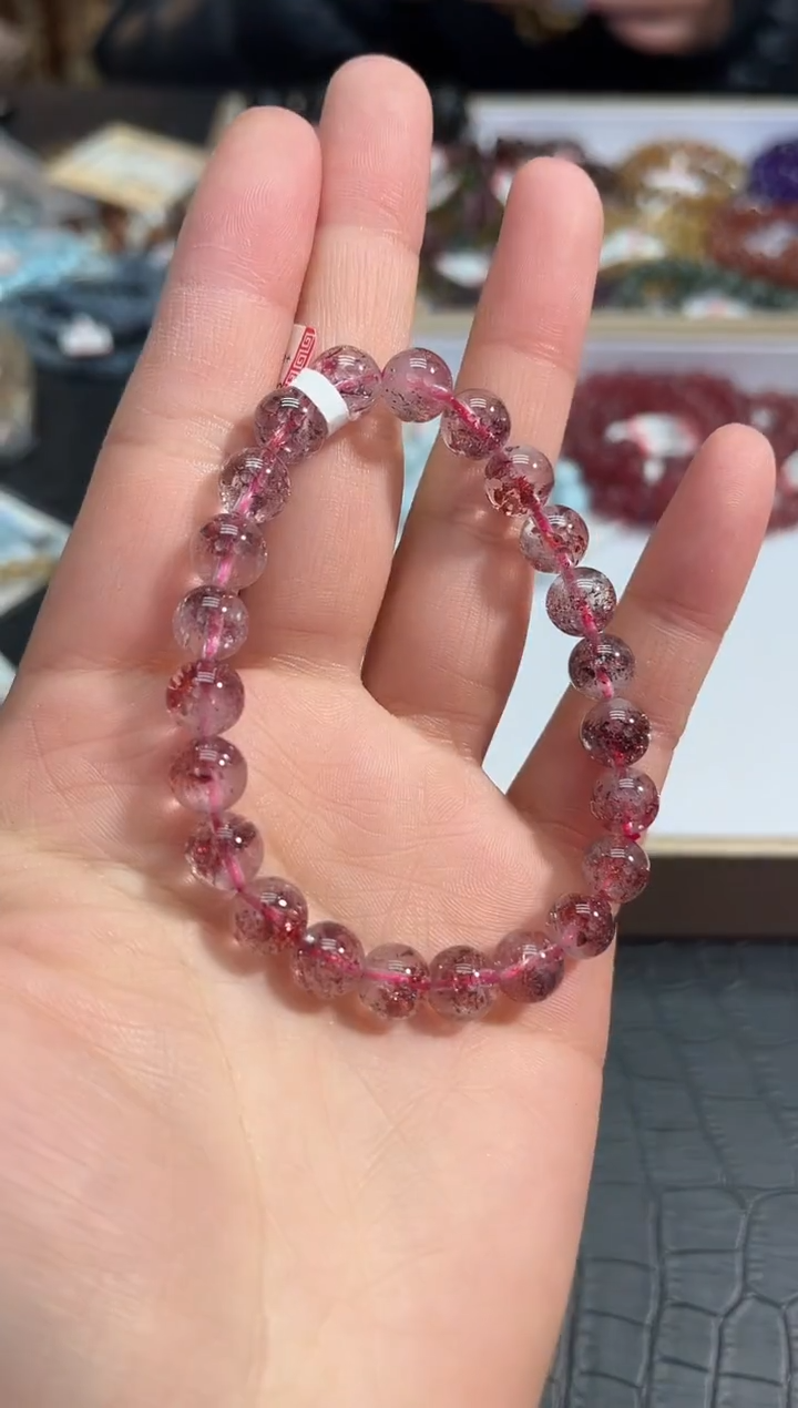 【闪购商品】水晶手链未镶嵌48多样性发其一金草莓8+