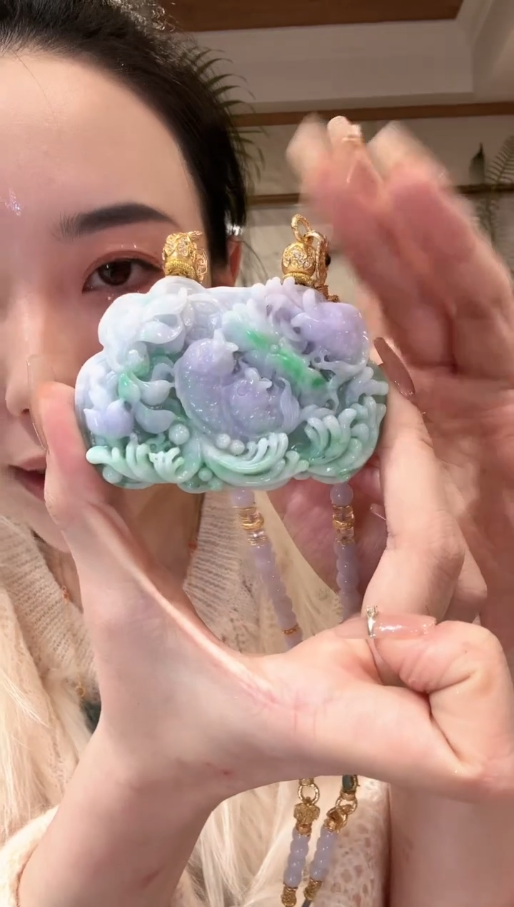 【闪购商品】翡翠颈饰未镶嵌国风