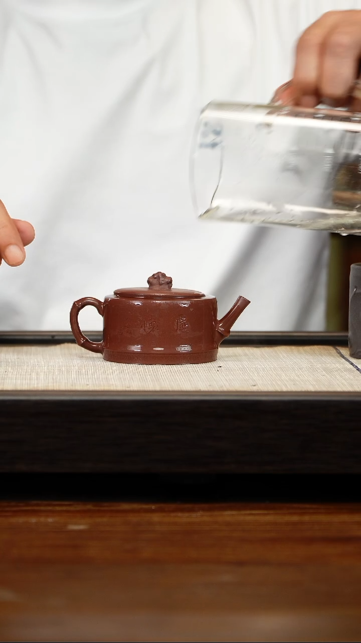 茶壶紫砂紫泥竹段