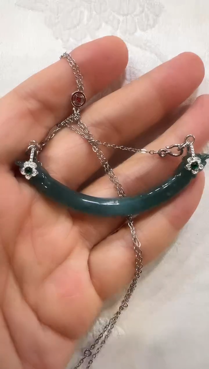 颈饰未镶嵌翡翠国风