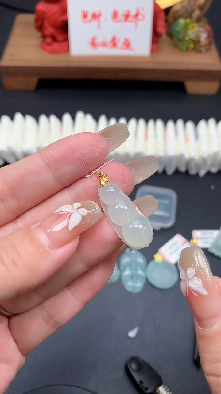 【闪购商品】翡翠吊坠(不含链)18K金镶嵌MS152888