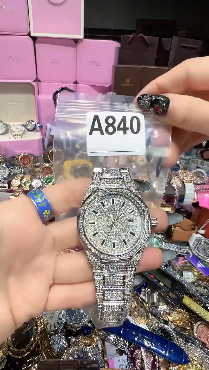 石英机芯不锈钢不锈钢直播定闪专用