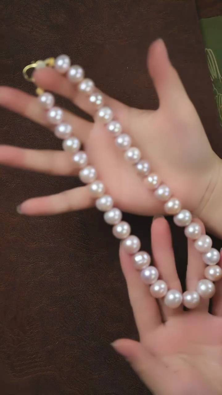 未镶嵌淡水珍珠项链 闪购 金紫色妈妈链
