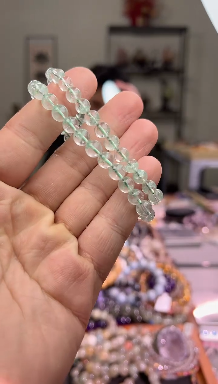 【闪购商品】水晶手串未镶嵌7±mm翠幽灵手串