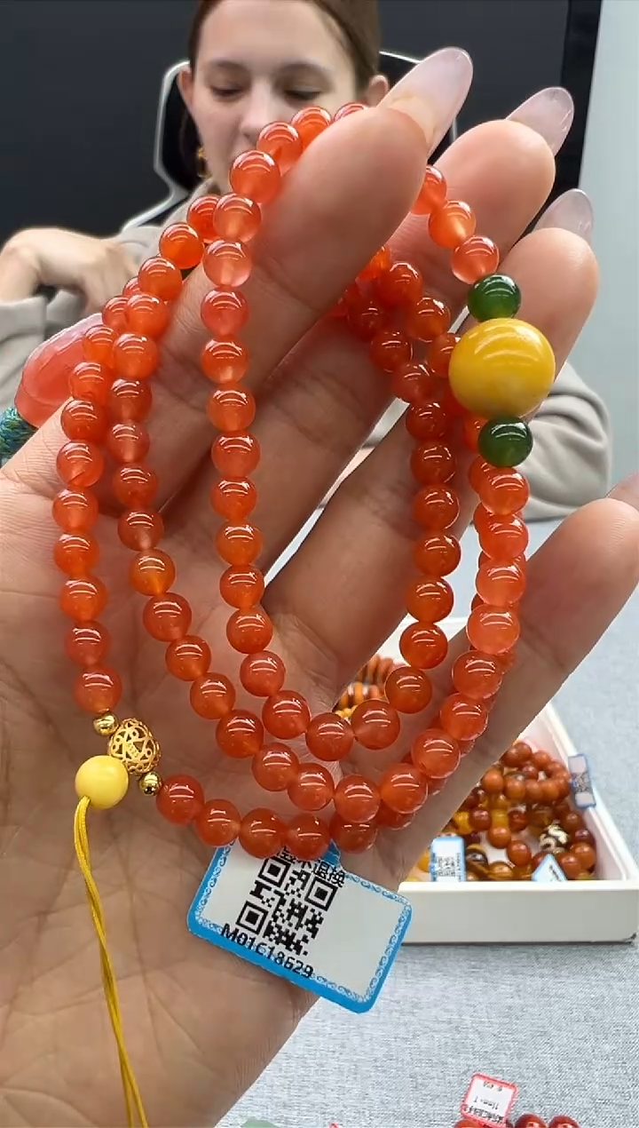 【闪购商品】南红玛瑙颈饰未镶嵌62秒拍号