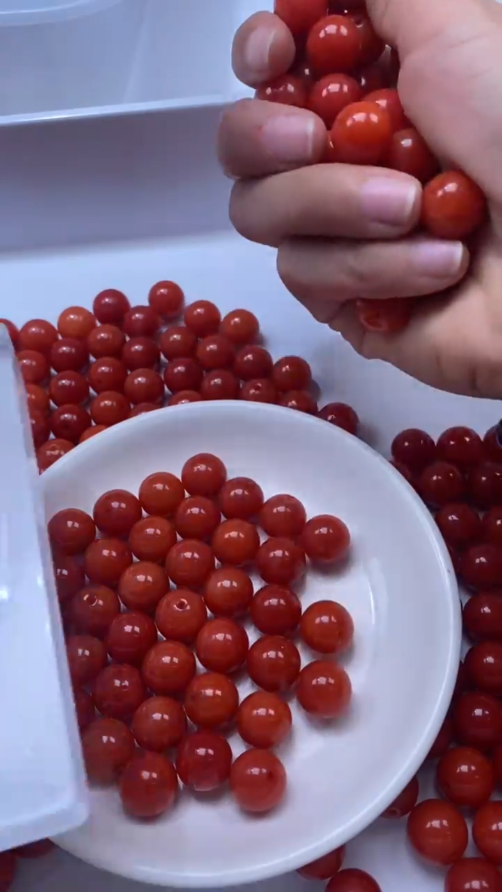 未镶嵌颈饰玛瑙/玉髓W2258-云南保山肉南红色12mm*10颗