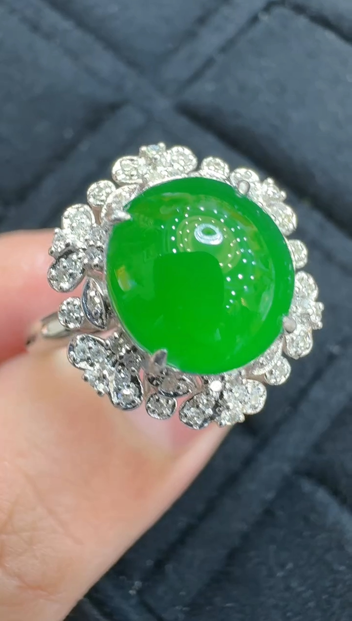 【闪购商品】翡翠戒指18K金镶嵌多样性团购发一件