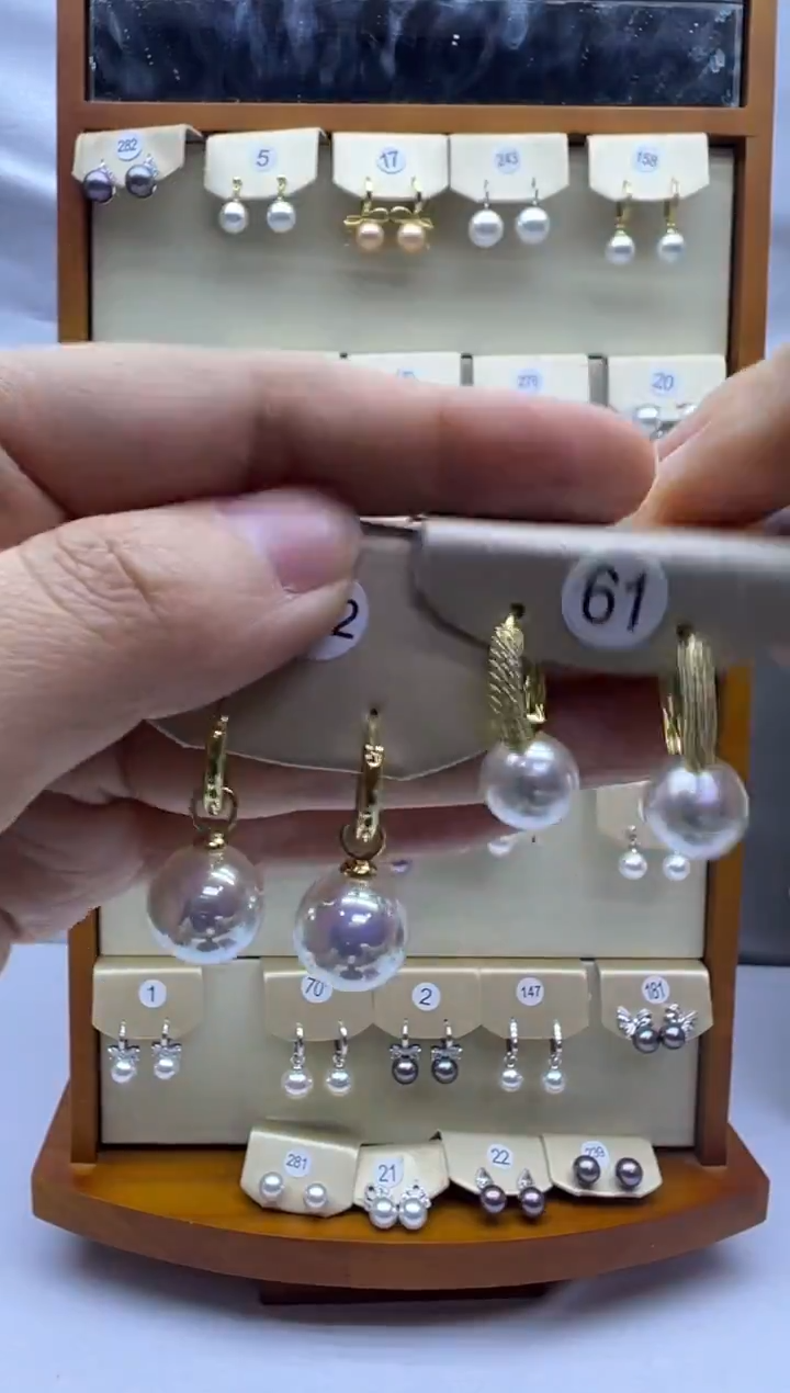 未镶嵌耳饰淡水珍珠142+61