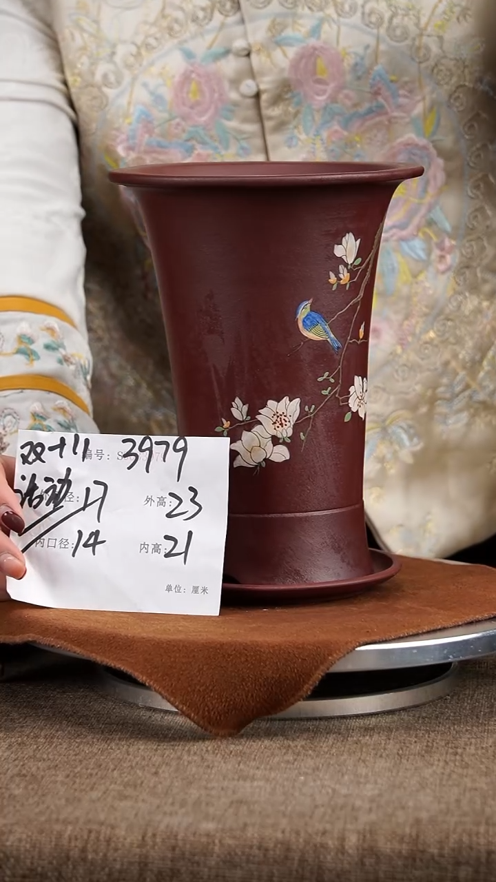 【闪购商品】紫砂花盆紫砂花盆3979+z