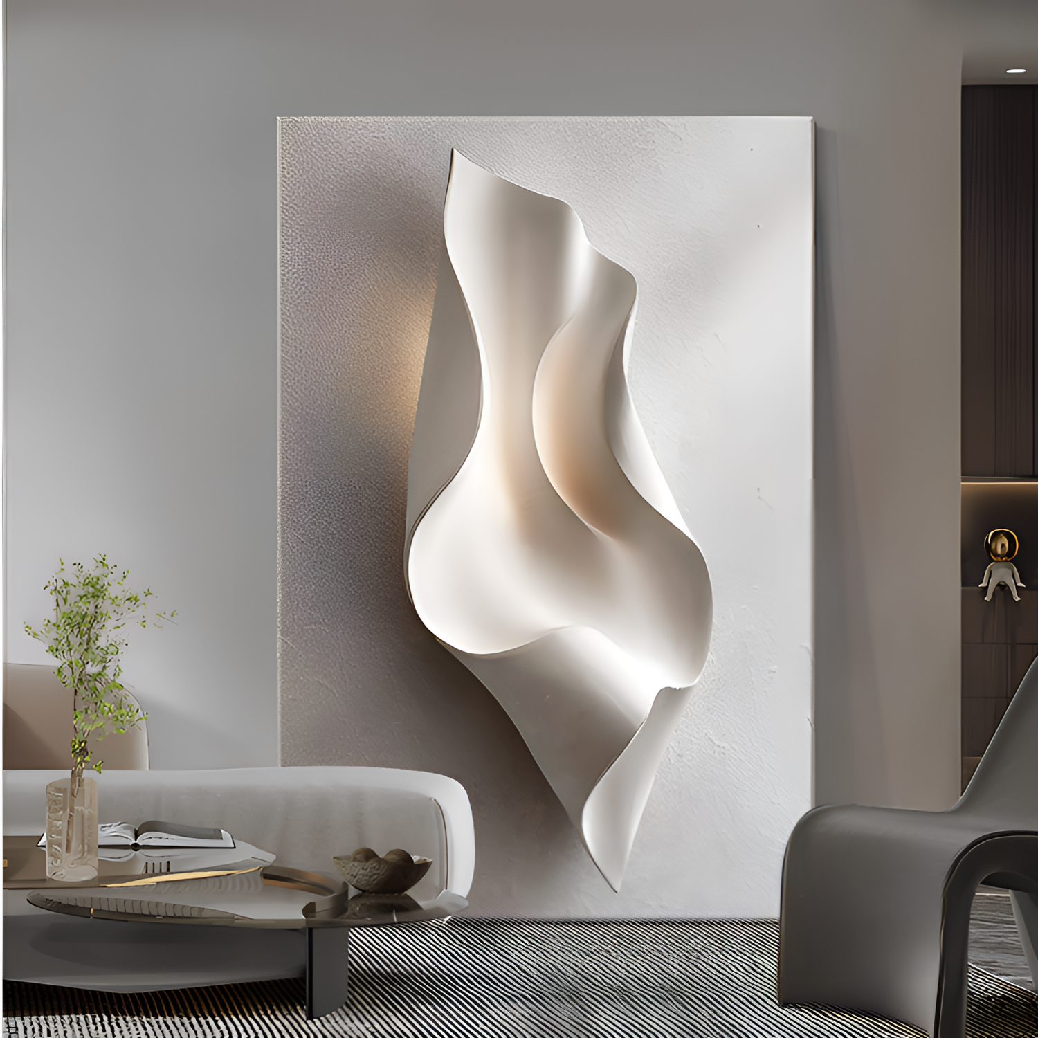 【瞬息万变】简约现代高级感客厅落地装饰画客厅沙发背景墙壁画玄关