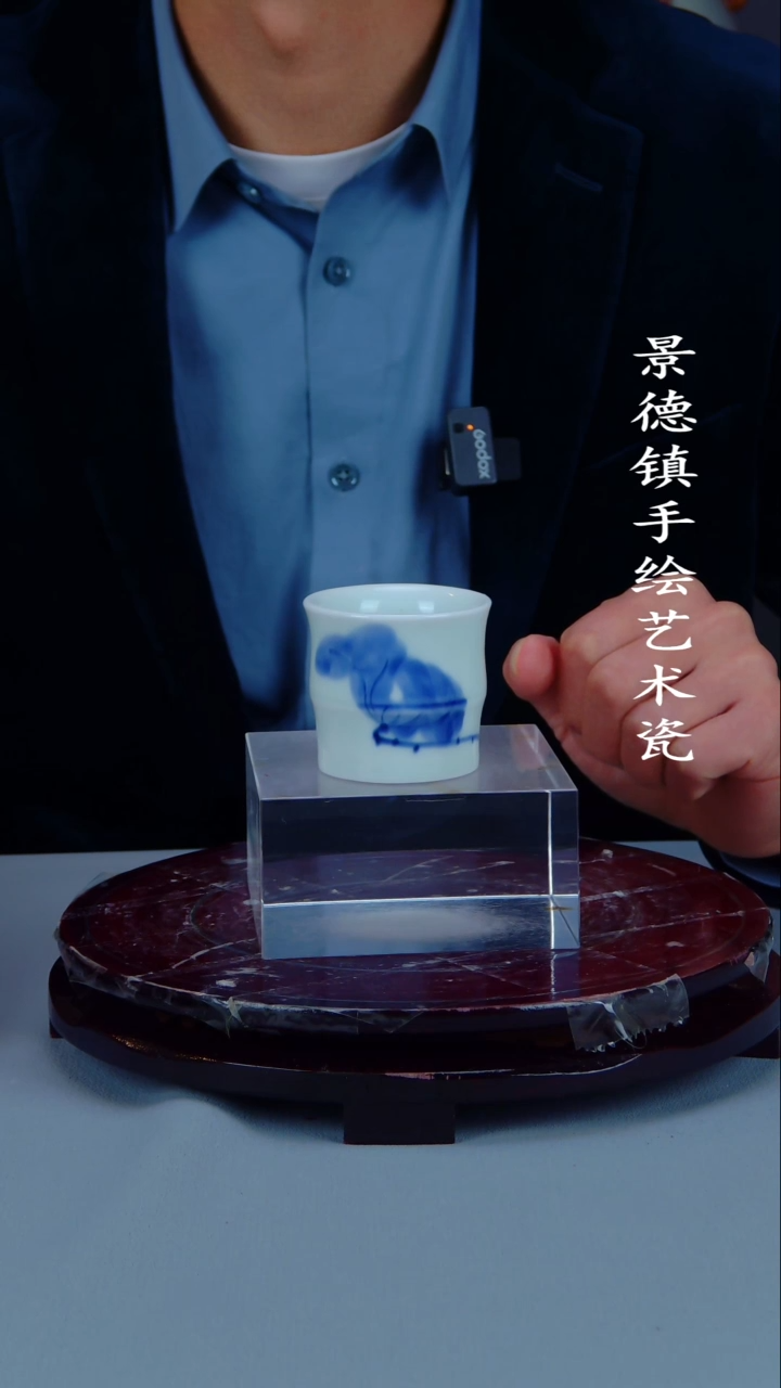 瓶陶景德镇手工手绘陶瓷摆件2
