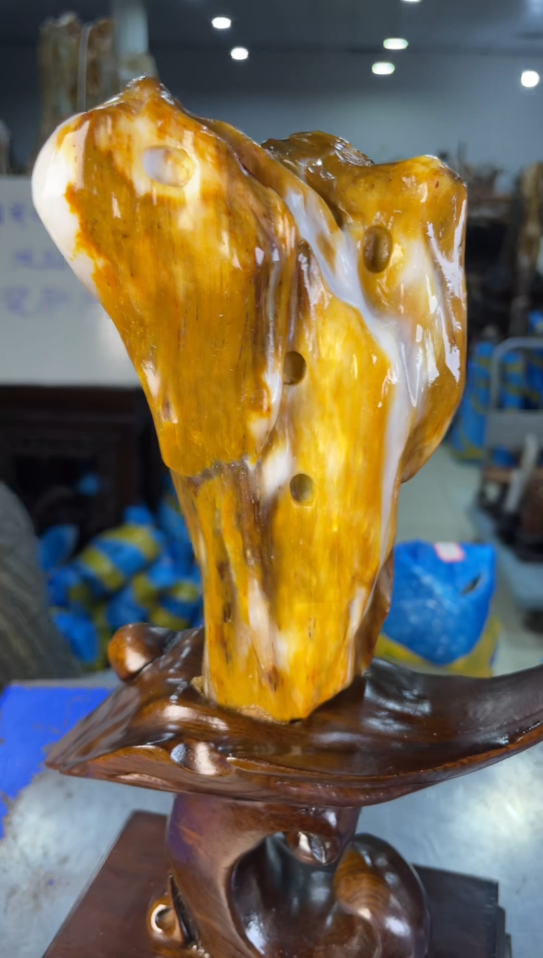 未镶嵌摆件硅化玉62