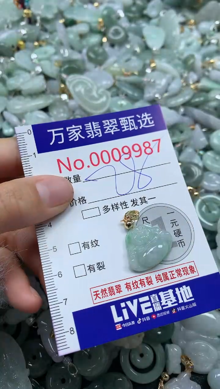 吊坠(不含链)未镶嵌翡翠9987