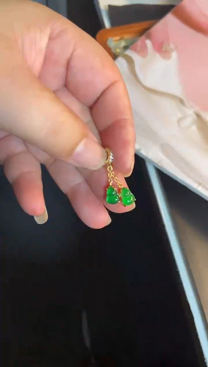 吊坠(不含链)银S925镶嵌翡翠1