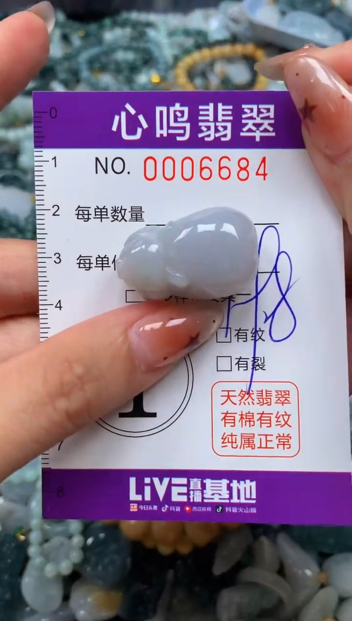 翡翠未镶嵌颈饰闪购006684