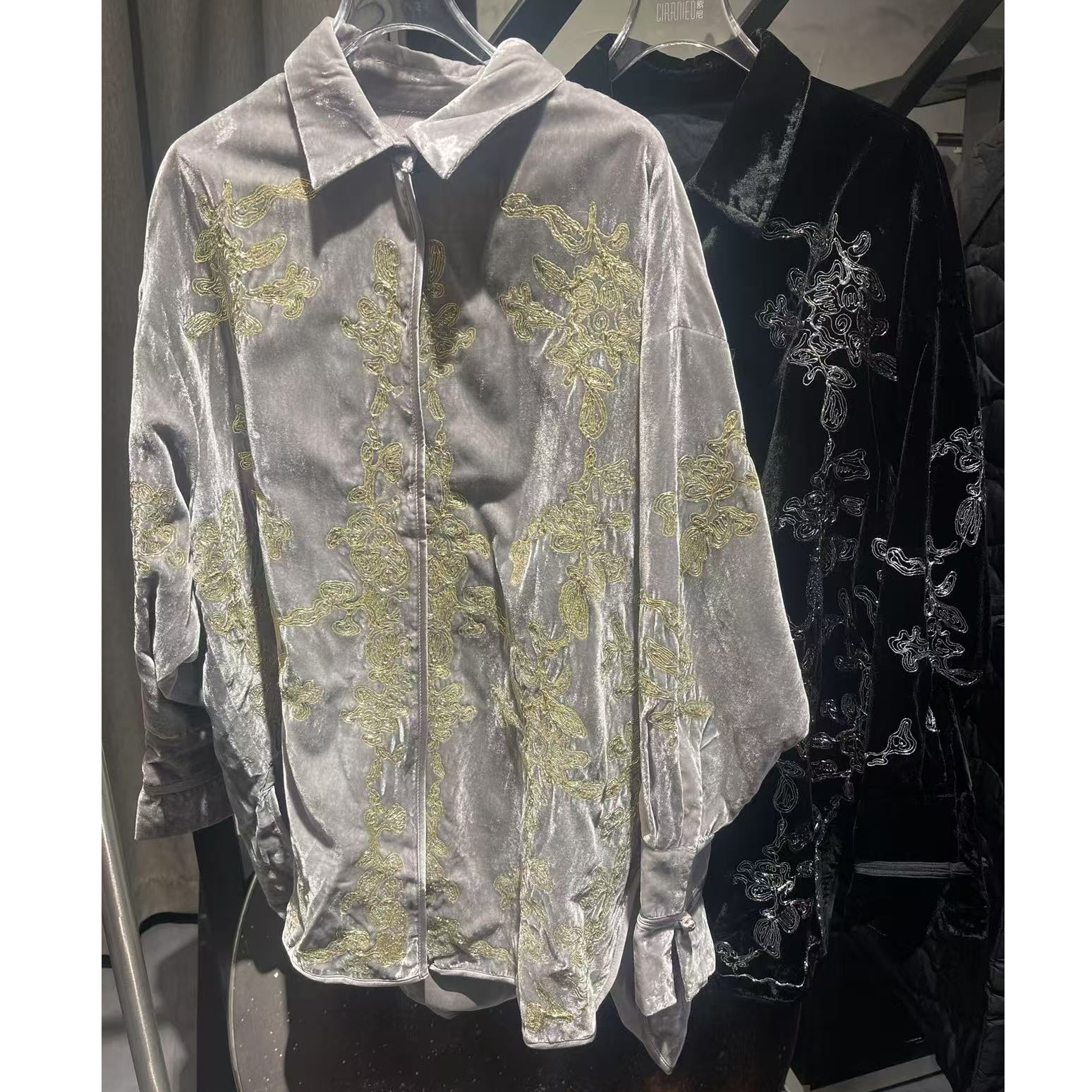 叶子刺绣女耐磨短外套秋季街头风常规款开襟直下摆