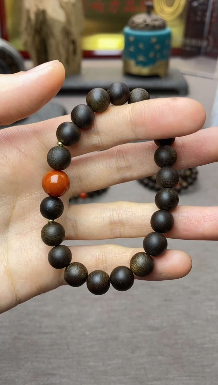 【闪购商品】沉香手串单圈越南芽庄白棋楠0.8 沉水