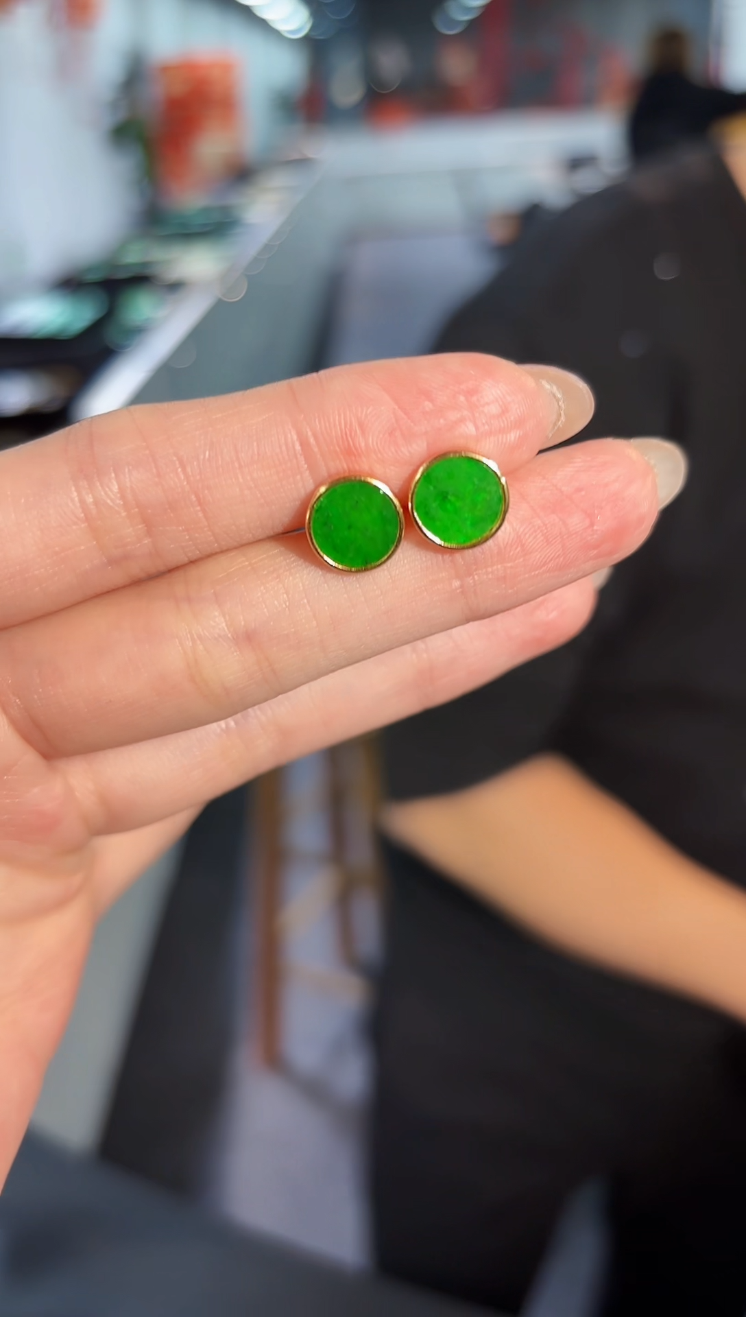 【闪购商品】翡翠耳饰未镶嵌缅料A货/支持复检/一对