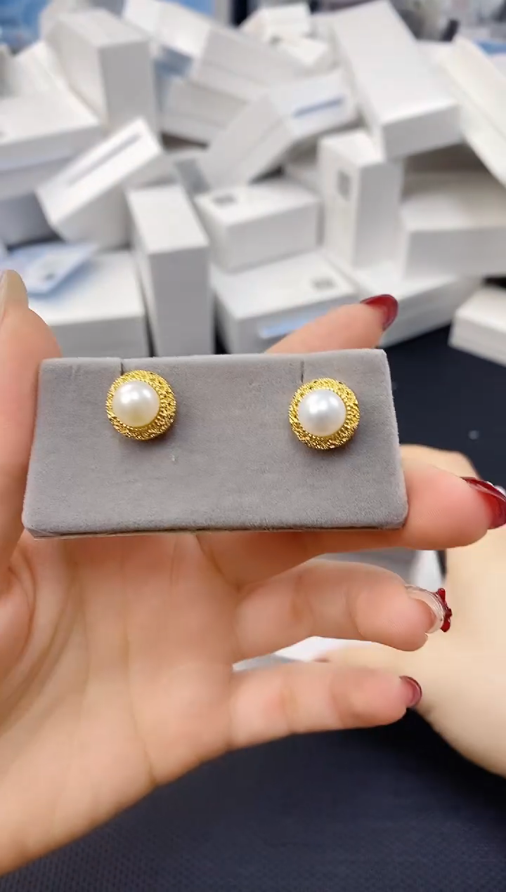 未镶嵌耳饰淡水珍珠ED1058