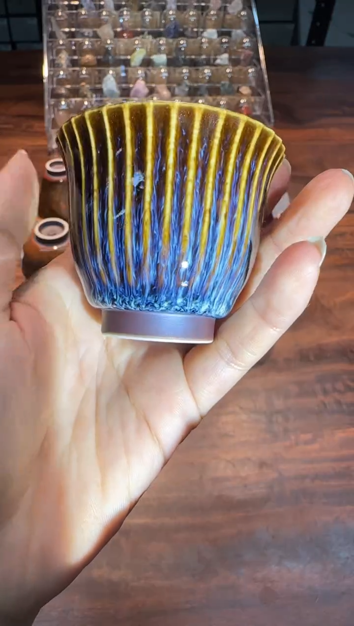 【闪购商品】范泽锋 小花口品杯（异毫）