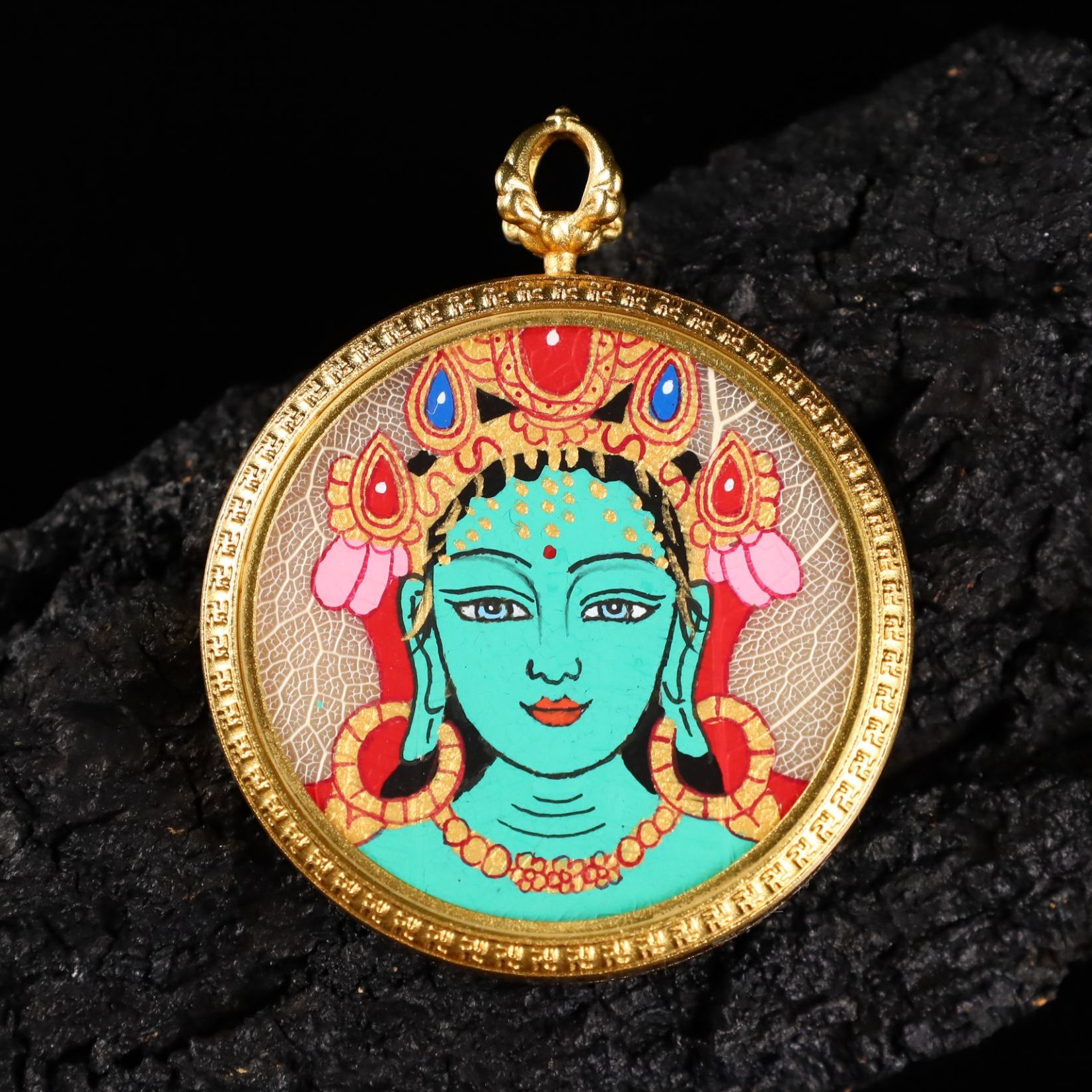 【菩提叶】心如珠宝 绿度母唐卡 TKTK2012