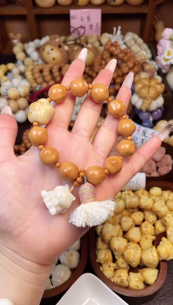 手串菩提根/象牙果Q猴头设计款